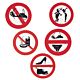 Αυτοκόλλητο PVC ''Απαγορεύεται το κάπνισμα'', διαμ. 135mm